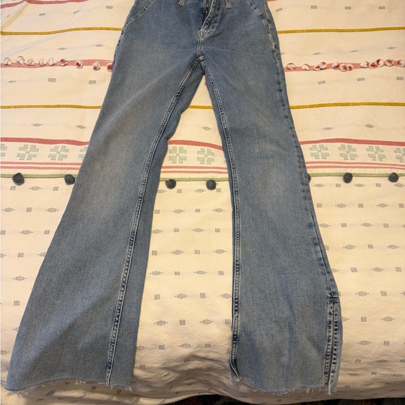 We The Free Level Up Slit Slim Flare Jeans - Hayley Blue - Picture 3 of 6